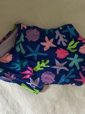 Cat & Jack Navy Multi Sea Life Print Swim Top